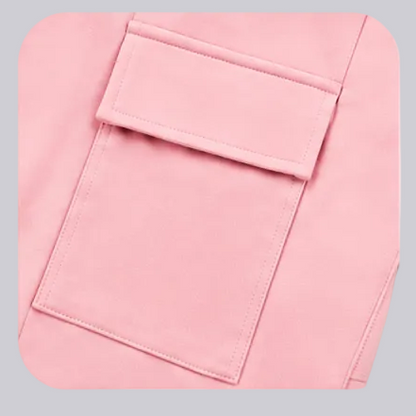 Men’s Pink Summer T-Shirt & Cargo Shorts Set