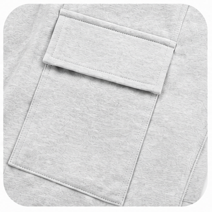 Men’s Light Gray Summer 2-Piece T-Shirt & Cargo Shorts Set